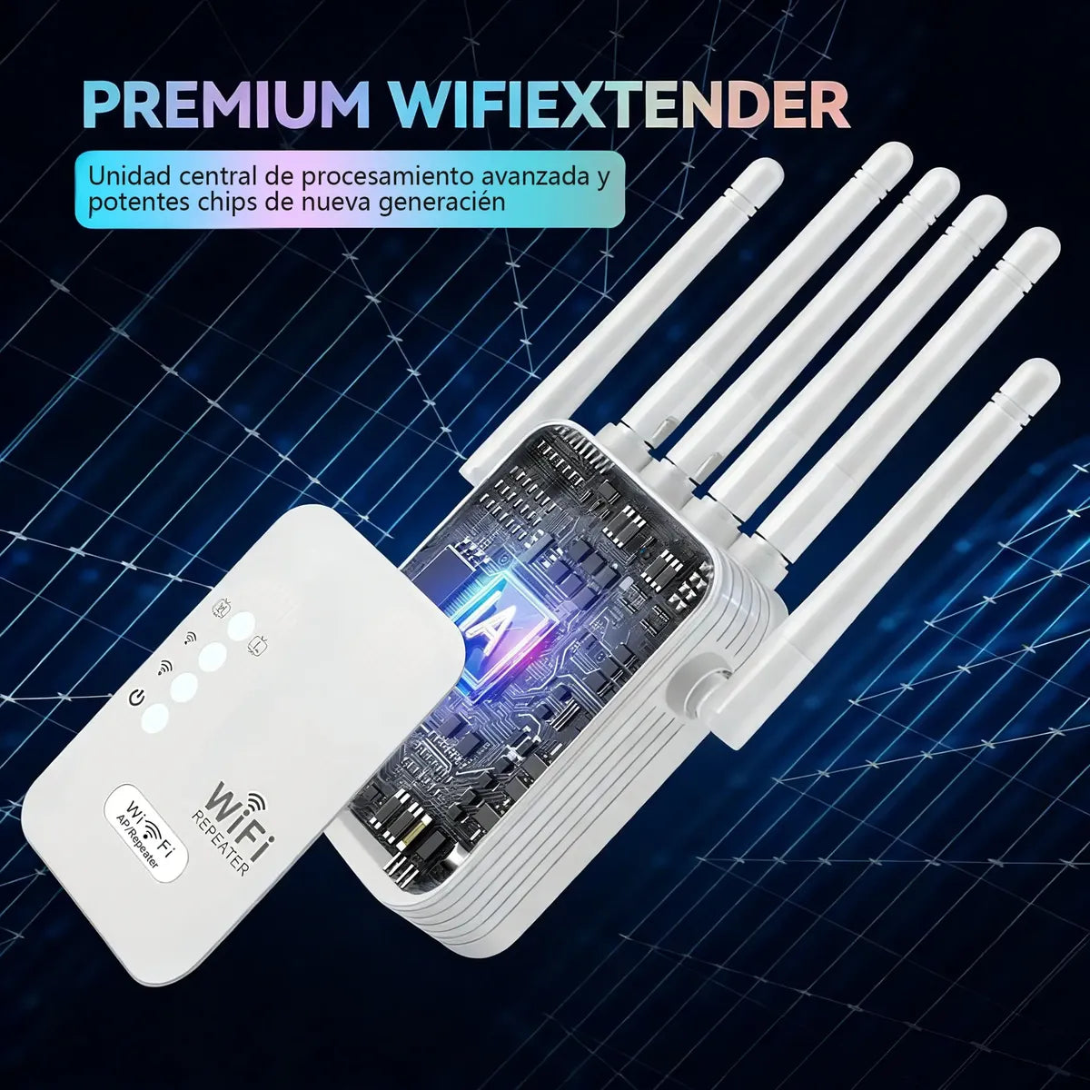 Repetidor Wifi 300mbps 6 Antenas