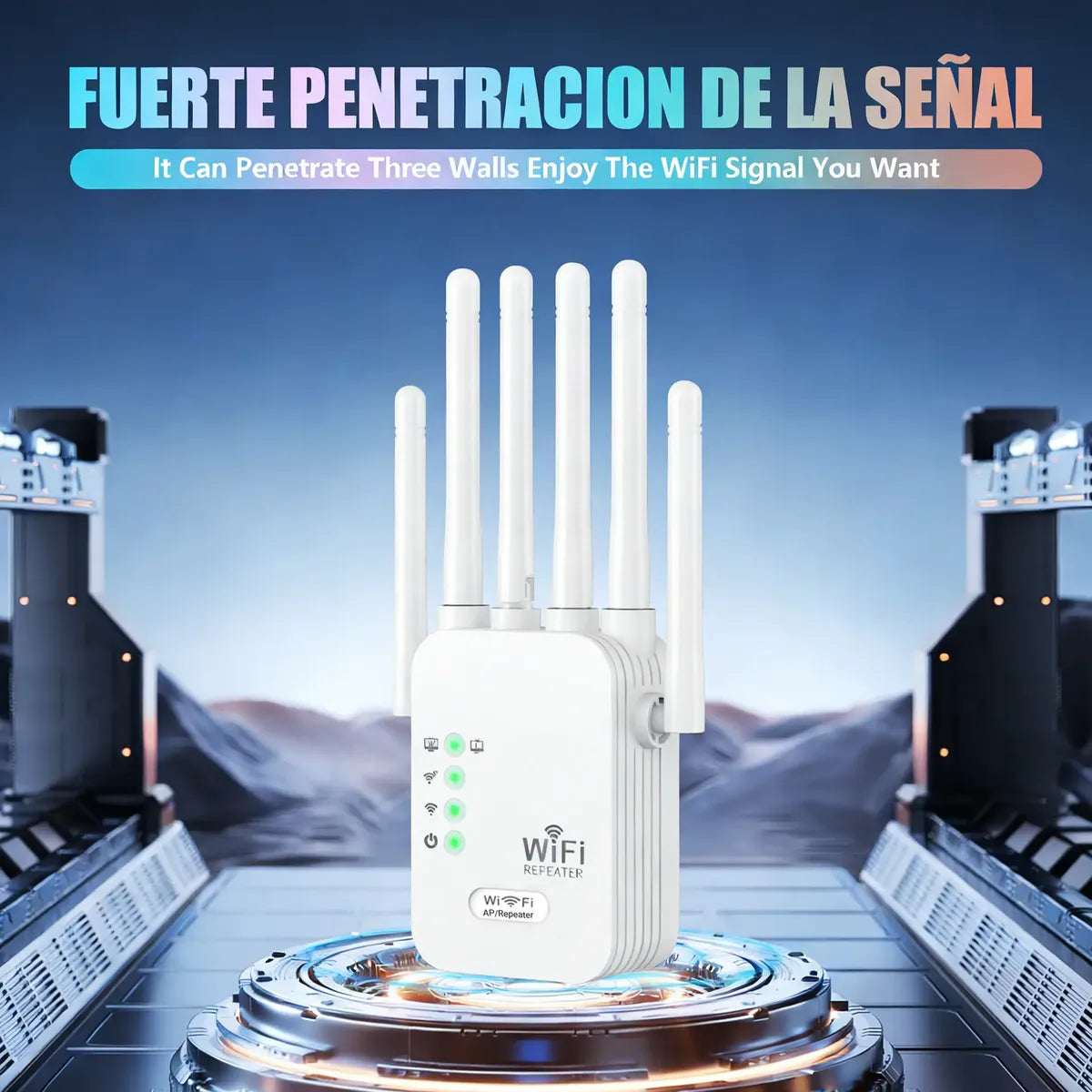 Repetidor Wifi 300mbps 6 Antenas