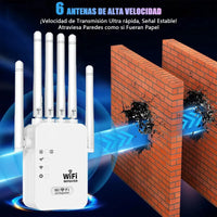 Repetidor Wifi 300mbps 6 Antenas