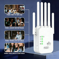 Repetidor Wifi 300mbps 6 Antenas